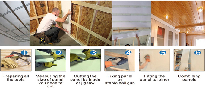 수지나무판 기계 프로파일 압출 라인 2를 만드는 UPVC WPC PVC 패널 벽판지